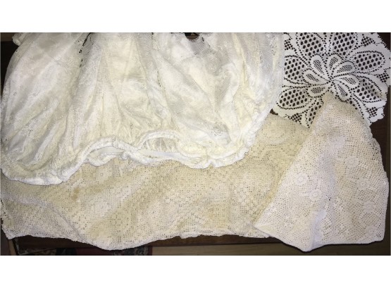 Assorted Crocheted And Lace Items