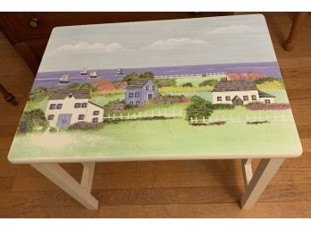 Mission Style Modern Table With Painted Top