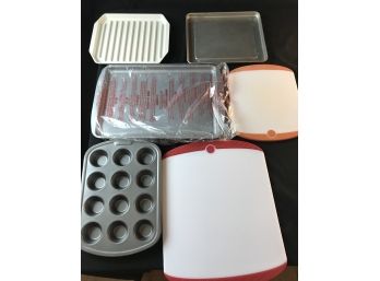 Cutting Boards/ Muffin Pans /small Cookie Sheets