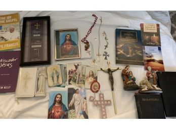Large Assortment Of Religious Items