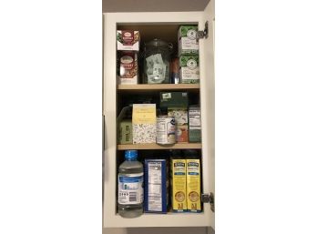 Cupboard Full Of Food Items