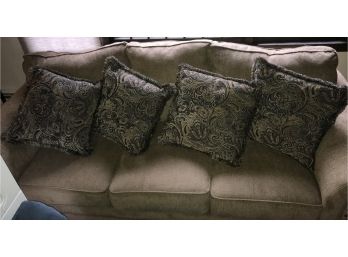 Large Like New Brown Sofa