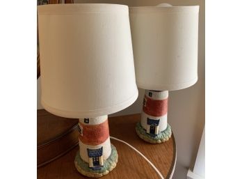 Pair Of Lighthouse Bedroom Lamps