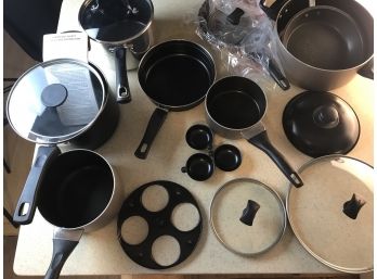 Assorted Pots And Pans Etc.