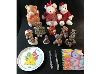 Assorted Teddy Bears And Care Bears