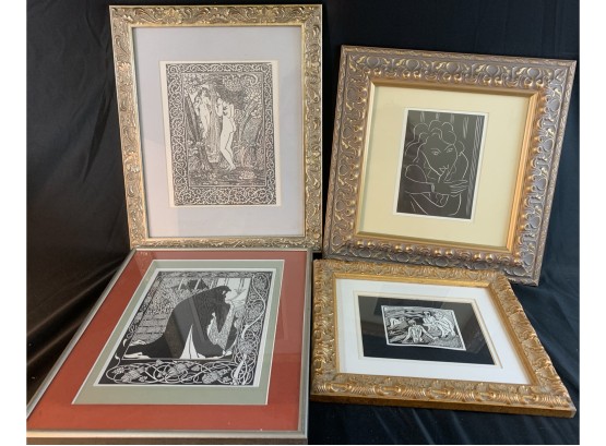 Art Nouveau/ Others In Ornate Frames
