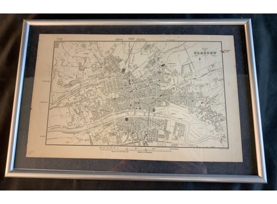 Map Of Glasgow 1874