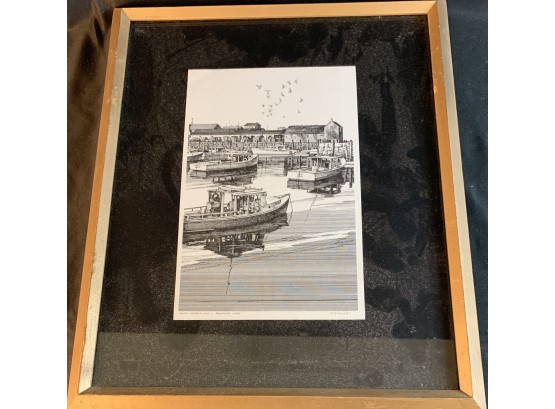 George Englert Rockport MA Matted And Framed Print