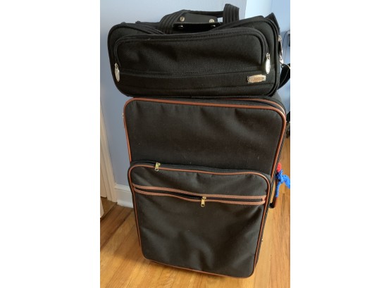 Rolling Wheel Suitcase/ Tote Bag
