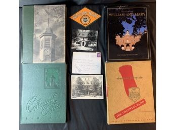 William And Mary College Items.