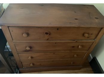 Old Four Drawer Pine Dresser