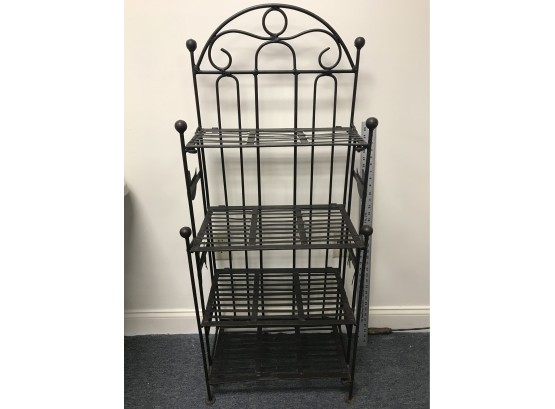 Vintage Metal Bakers Rack — VERY Sturdy And Heavy Metal — 50” Tall X 20” Wide X 12” Deep
