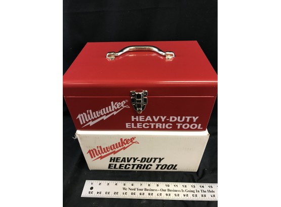 Milwaukee Heavy Duty Electric Tool Box, Metal, New, Empty, #2