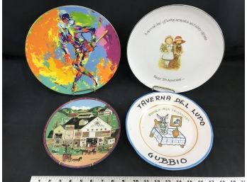 4 Collectors Plates, Harlequin, WWA, Bradford Exchange