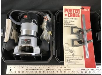 Porter Cable Router With Case, Model 1001, Brand New, Includes Router Edge Guide