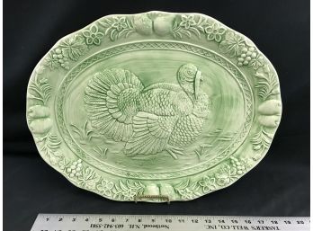 Large Turkey Platter, Made In Portugal