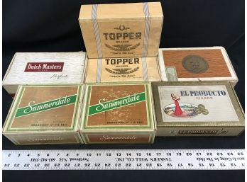 Seven Cigar Boxes