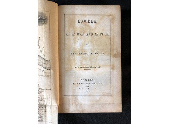Lowell, As It Was, And As It Is  1845