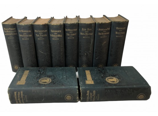 10 Volumes Sir Walter Scott Waverley Novels