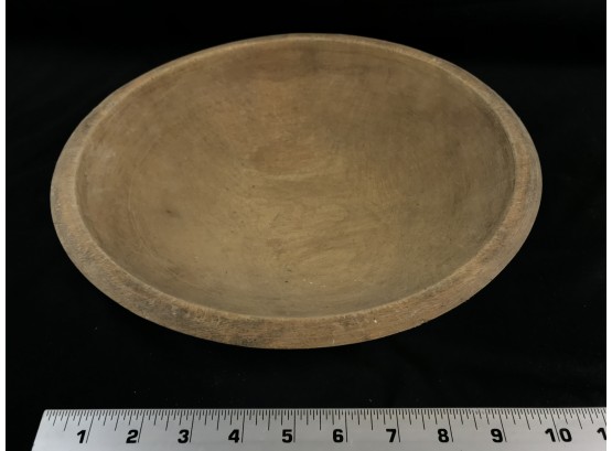 Wooden Bowl Slightly Oval Shaped, 11” Long, 2.5 “ High