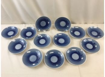 13 Bing And Grondahl  B&G Saucers, 102, Excellent Condition