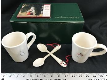 Williams And Sonoma Gift Mug Set With Spoons And Music CD