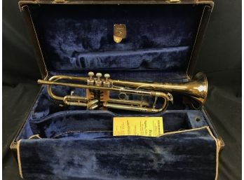 Vincent Bach Trumpet Instrument,  Stradivarius Model, Mount Vernon New York, With Case, Untested