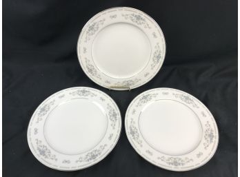3 Diane Fine Porcelain China Plates Made In Japan