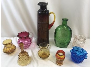 Lot Of Different Color Glass