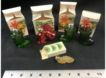 5 Avon Cologne Holiday Items, Cologne Still Inside