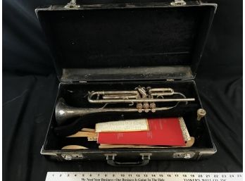 Vintage Benge Trumpet With Case. Serial Number 7465, Burbank California, Untested