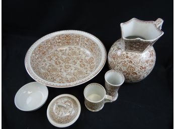 Foley, Early Shelly French  Pattern Antique Set Of Pottery