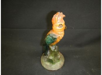 Metal Hand Painted Parrot