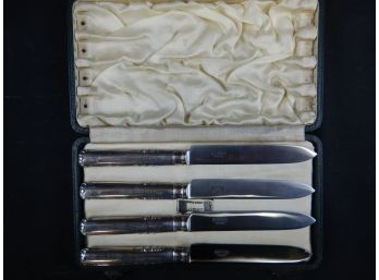 Liberty And Co Ltd. Set Of Four Sterling Handled Dinner Knives