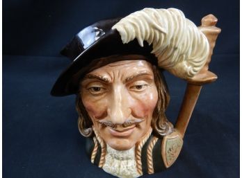 Royal Doulton One Of The Three Musketeers Royal Doulton Toby Jug- Athos 7 1/4 Inches