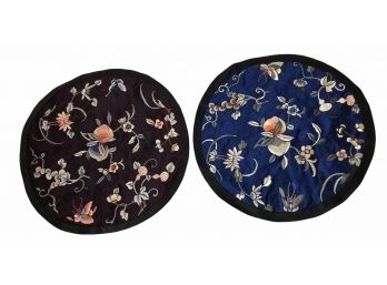 Circular Chinese Embroidered Table Mats