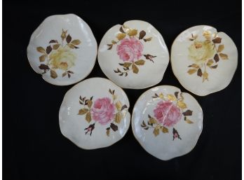 Carlsbad Set Of Five Floral Plates