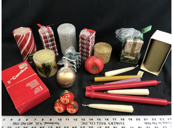 Lot Of Christmas Candles
