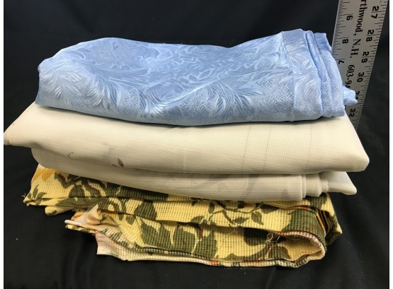 Large Amount Of Cloth Material For Sewing Projects, Curtains Etc.