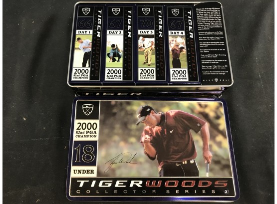 Tiger Woods Collector Golf Balls, 12 Balls Total In Collectors Tin