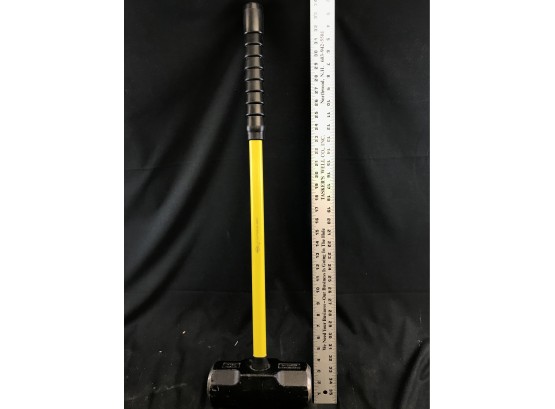Huge Nupla 20lb Sledge Hammer With Fiberglass Handle, Never Used, Some Scratches,  35” Long