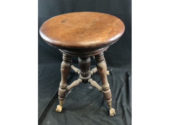 Antique Piano Stool Ball And Claw Feet