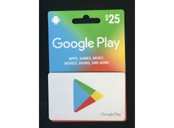 $25 Google Play Gift Card, Guaranteed To Be Valid And $25 Worth