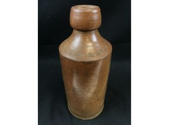 Antique E.P. Shaw & Co. LD Wakefield Stone Bottle, Bourne 5 Denby, Brown Ware