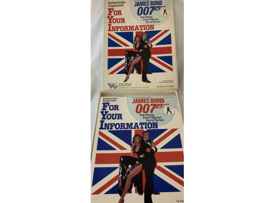 James Bond 007 Role Playing In Her Majesty's Secret Service Game Master Supplement For Your Info- Boxed Game