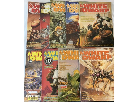 White Dwarf Role Playing Games Monthly Magazine 9 Issues 1980'S