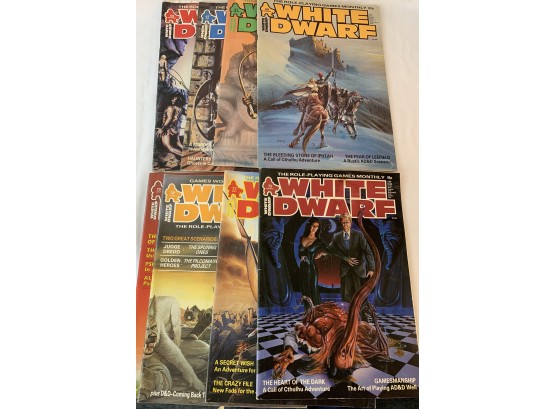 White Dwarf Role Playing Games Monthly Magazine 8  Issues 1980's