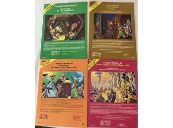 Dungeon Module A1, A2, A3, A4 For Advanced Dungeons &  Dragons