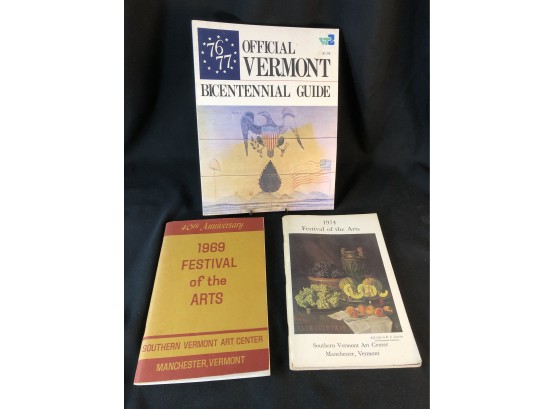 Vermont 1976 US Bicentennial Guide/ Festival Of The Arts Guides 1969 & 1974