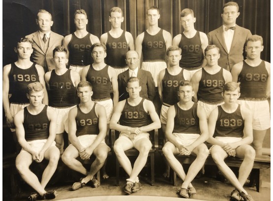 Orren Jack Turner 1936 Photograph Of Track Team